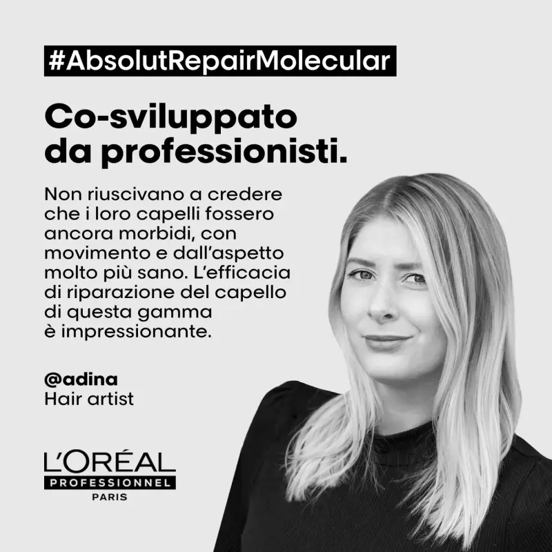 SERIE EXPERT New Absolut Repair Molecular Shampoo - Shampoo riparatore, Capelli danneggiati miniatura 4