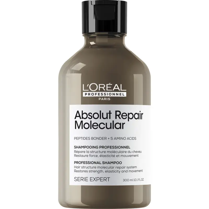 SERIE EXPERT New Absolut Repair Molecular Shampoo - Shampoo riparatore, Capelli danneggiati