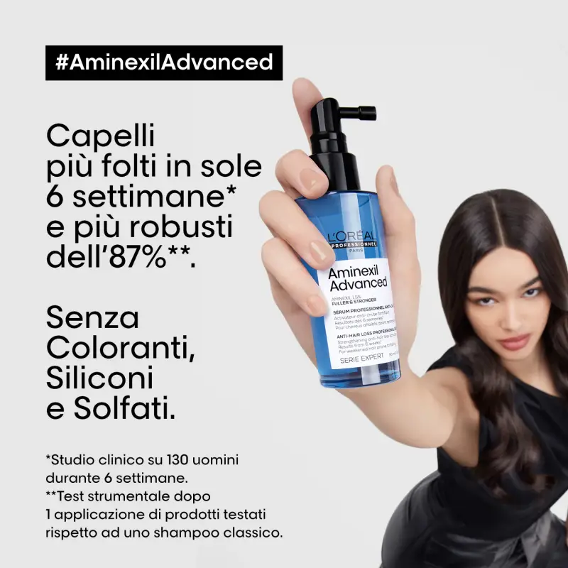 SERIE EXPERT New Aminexil Advanced Siero Fuller & Stronger - Siero capelli, Caduta dei capelli miniatura 2