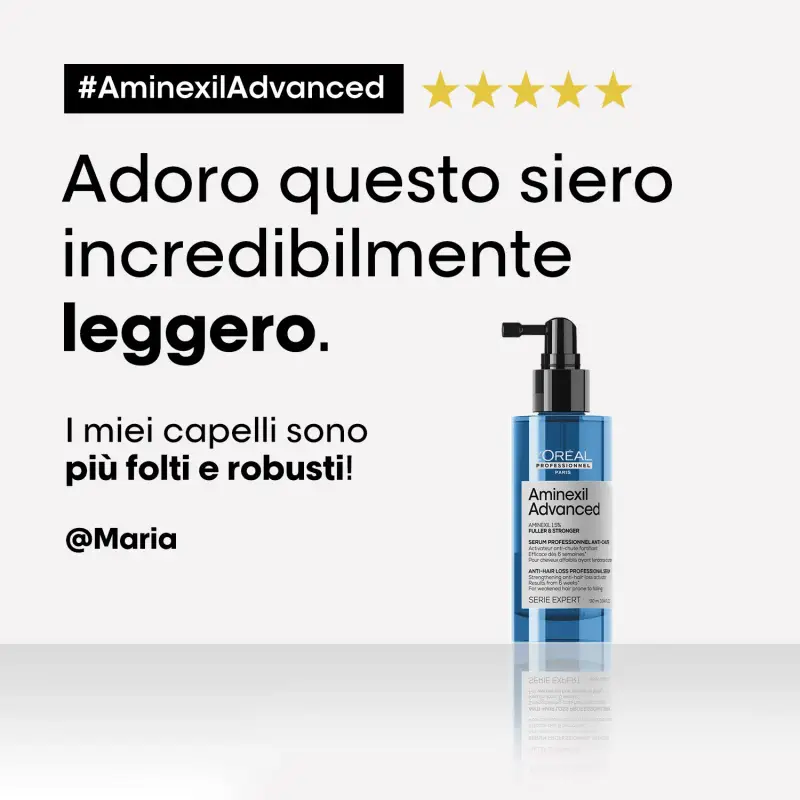 SERIE EXPERT New Aminexil Advanced Siero Fuller & Stronger - Siero capelli, Caduta dei capelli miniatura 4