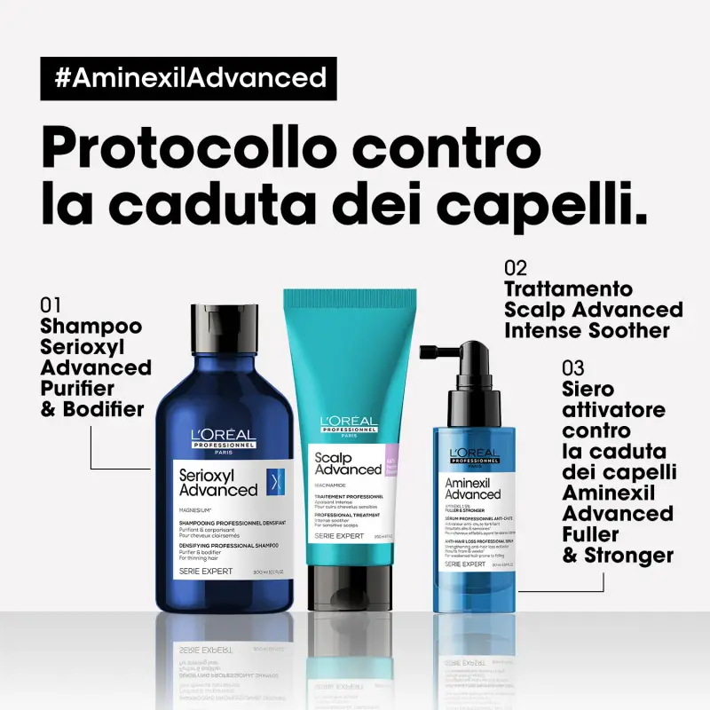SERIE EXPERT New Aminexil Advanced Siero Fuller & Stronger - Siero capelli, Caduta dei capelli miniatura 5