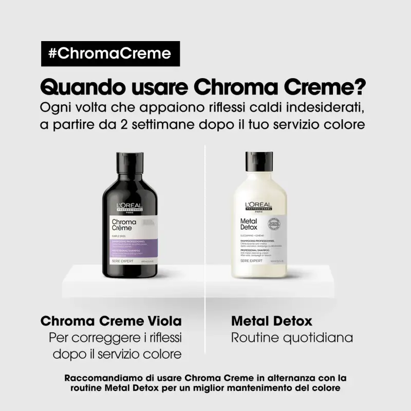 SERIE EXPERT New Chroma Crème Purple Dyes Shampoo - Shampoo capelli colorati, Capelli colorati miniatura 5