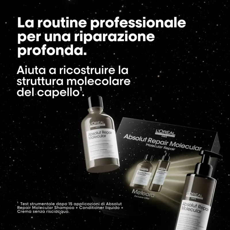 SERIE EXPERT New Cofanetto Natale Absolut Repair Molecular Shampoo + Conditioner - Shampoo riparatore, Capelli danneggiati, Cofa miniatura 3