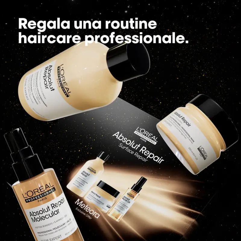 SERIE EXPERT New Cofanetto Natale Absolut Repair Shampoo, Maschera e Olio - Shampoo riparatore, Maschera capelli rovinati, Olio miniatura 2