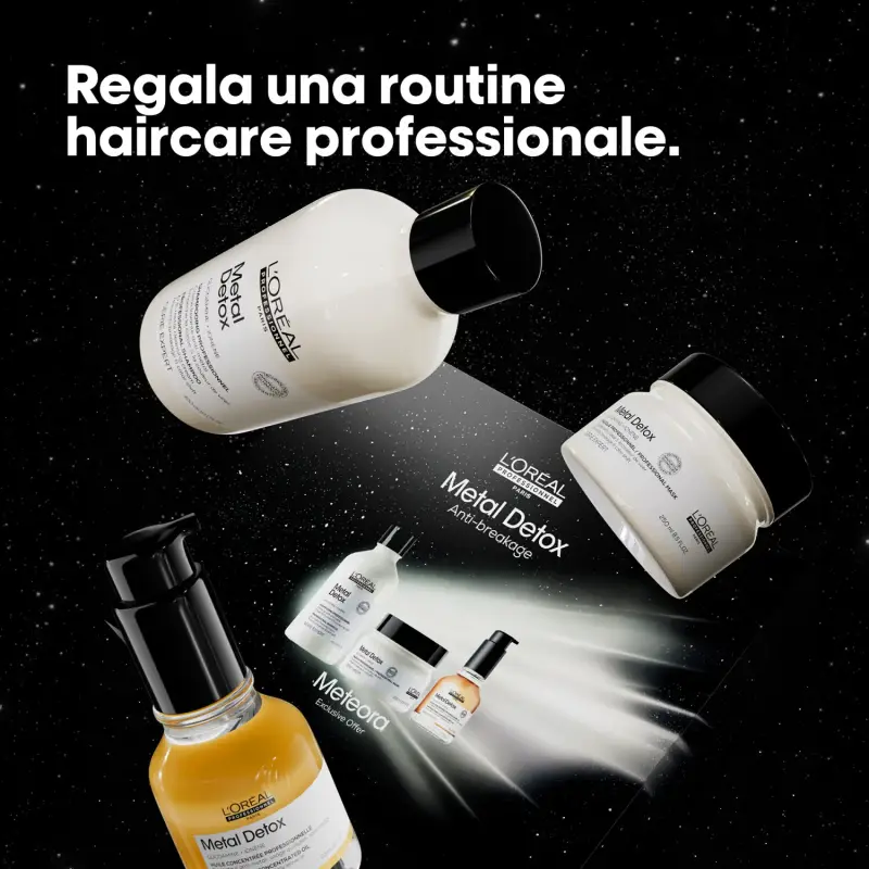 SERIE EXPERT New Cofanetto Natale Metal Detox Shampoo + Maschera + Olio - Maschera capelli grassi, Olio capelli, Cofanetto per c miniatura 2