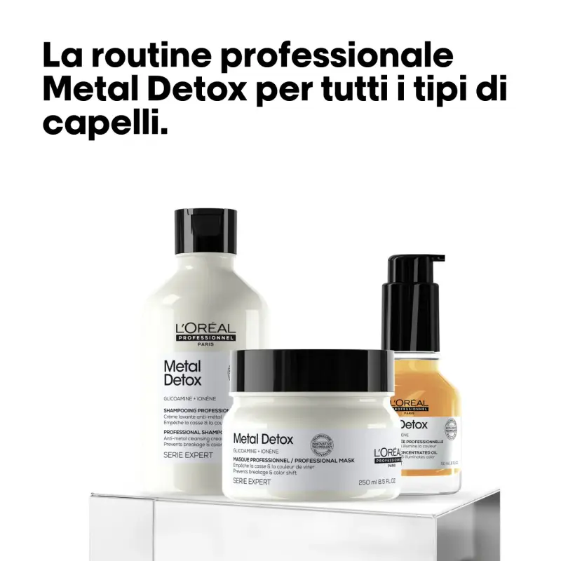 SERIE EXPERT New Cofanetto Natale Metal Detox Trio - Cofanetto per capelli miniatura 3