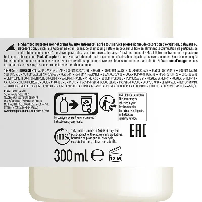 SERIE EXPERT New Metal Detox Shampoo - Shampoo miniatura 5