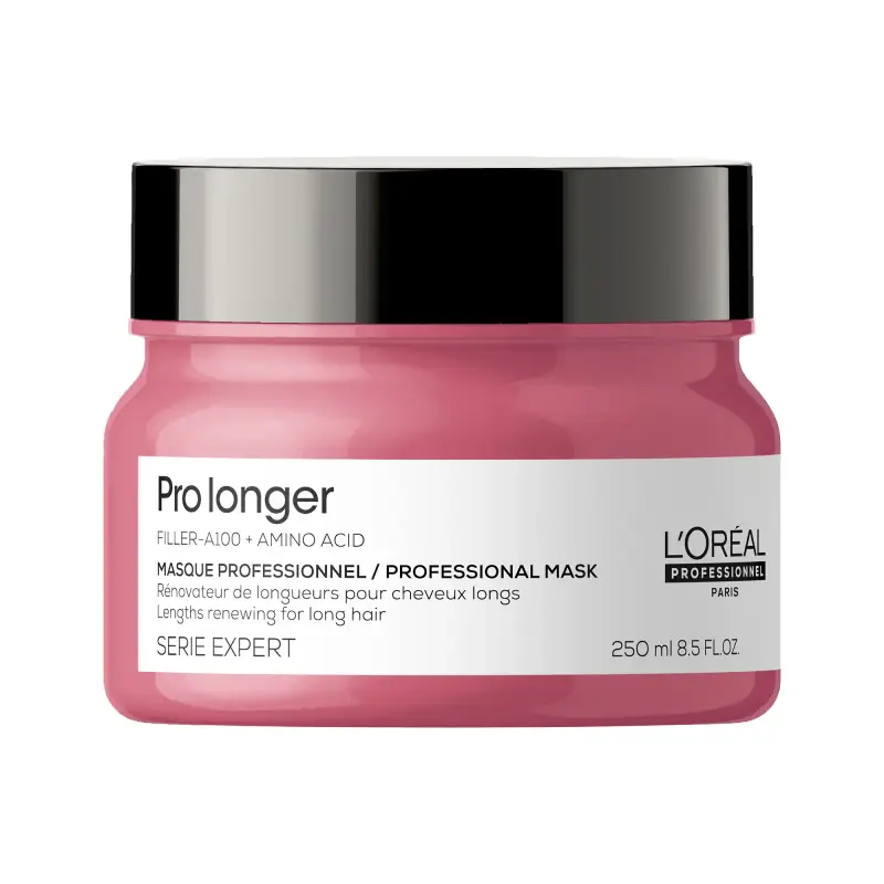 SERIE EXPERT New Pro Longer Mask - Maschera capelli rinforzante, Maschera ricostruttiva capelli, Capelli fini, Capelli danneggiat