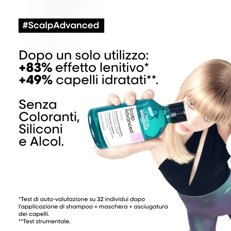 SERIE EXPERT New Scalp Advanced Shampoo Anti-Discomfort - Shampoo purificante, Capelli grassi miniatura 3