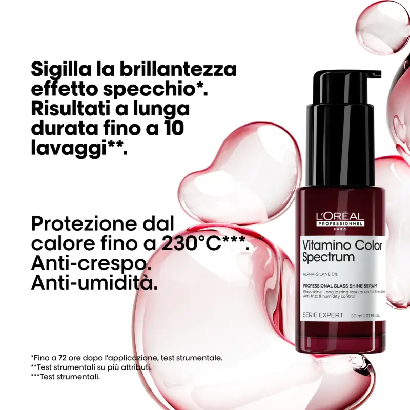 SERIE EXPERT New Vitamino Color Spectrum Glass Shine Serum - Siero capelli miniatura 2