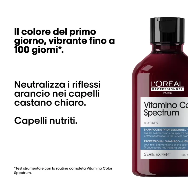 SERIE EXPERT New Vitamino Color Spectrum Shampoo Blue Dyes - Shampoo capelli colorati, Capelli colorati miniatura 2