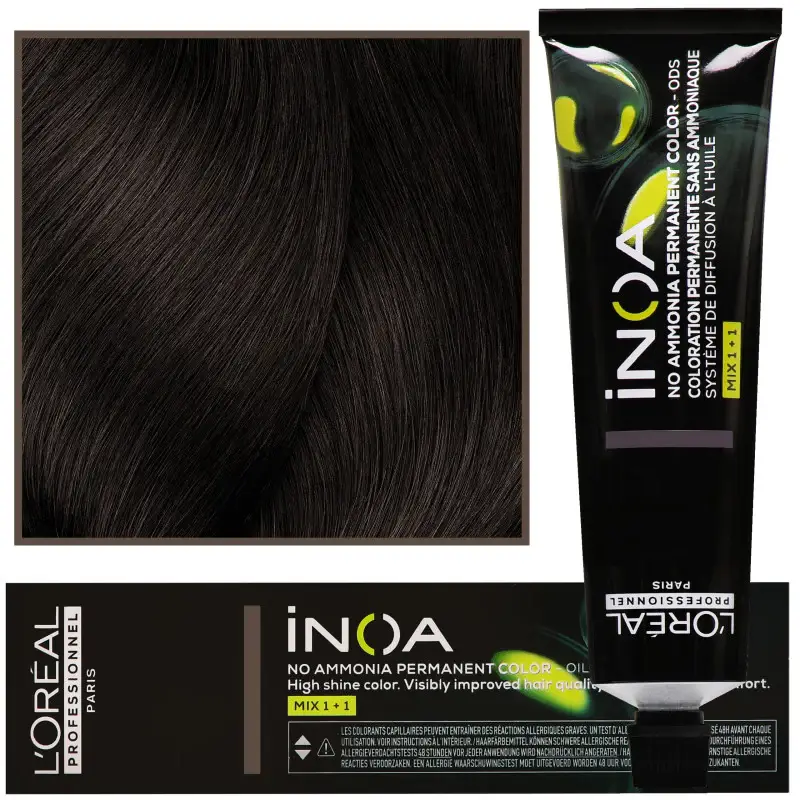 L oréal Tintura per capelli Inoa 60 ml 4 15 Castano Mogano Cenere