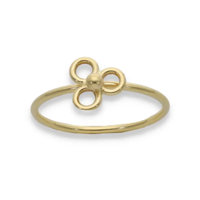 Anello minimal in oro giallo