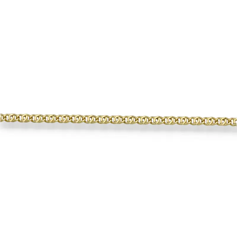 Bracciale oro giallo da uomo a catena miniatura 2