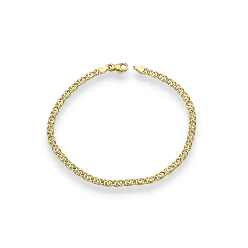 Bracciale oro giallo da uomo a catena