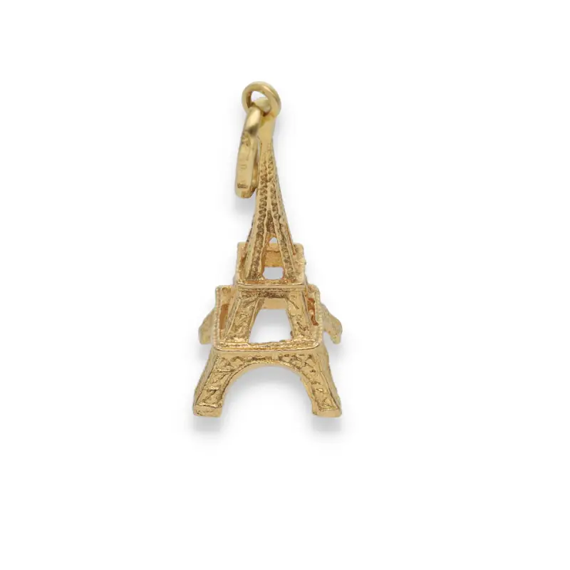 Ciondolo Torre Eiffel in oro giallo 18kt