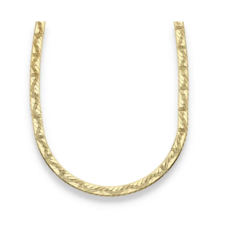 Piattina lavorata in oro giallo miniatura 2