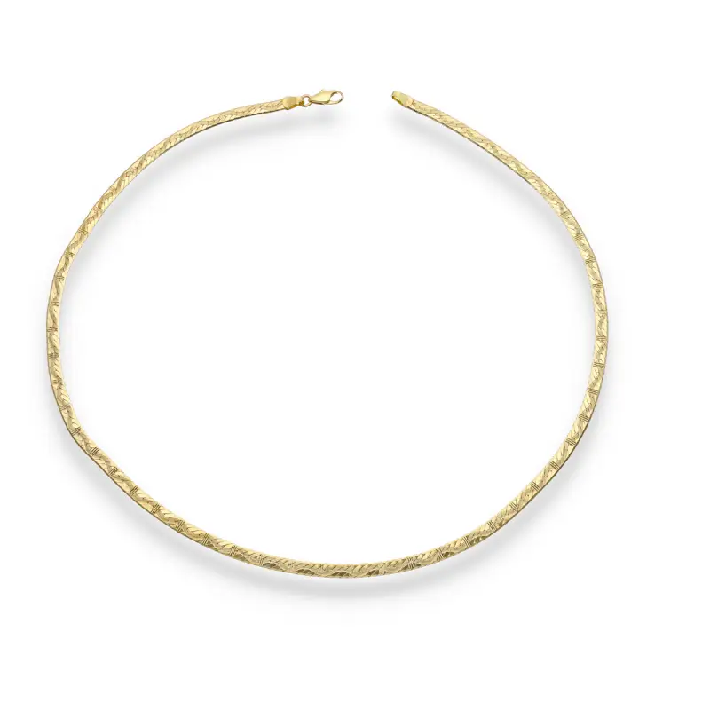 Piattina lavorata in oro giallo