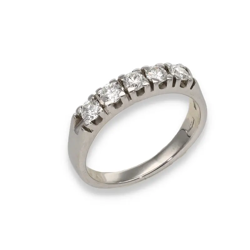 Riviera oro bianco e 5 diamanti miniatura 2