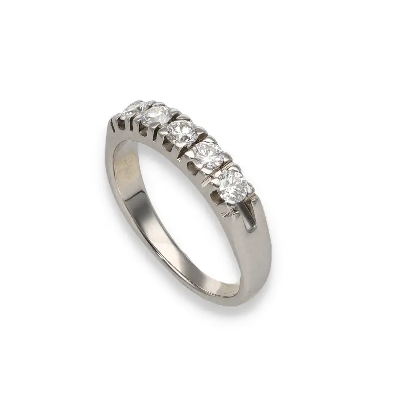 Riviera oro bianco e 5 diamanti miniatura 3