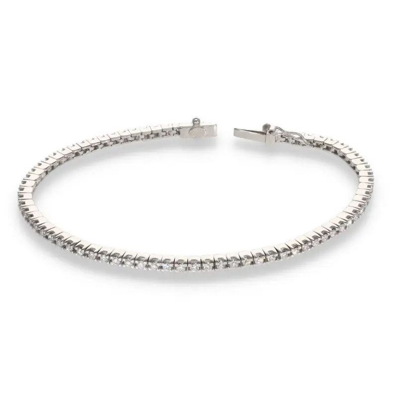 Tennis oro e diamanti bianchi 18kt