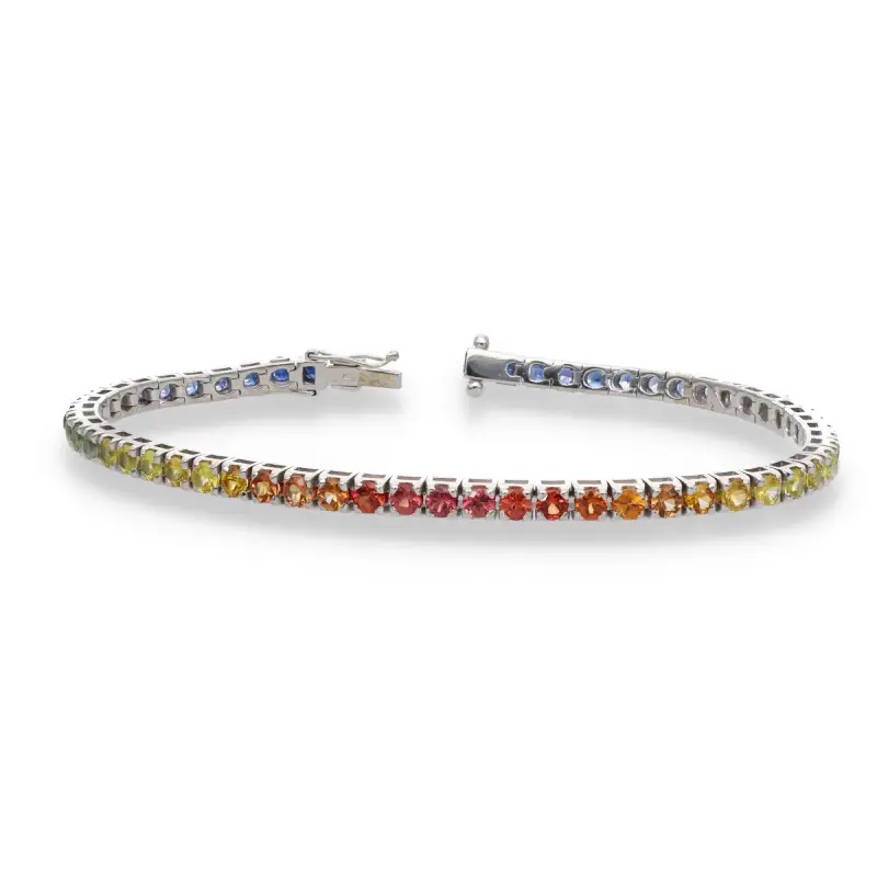 Tennis Raibow in oro bianco