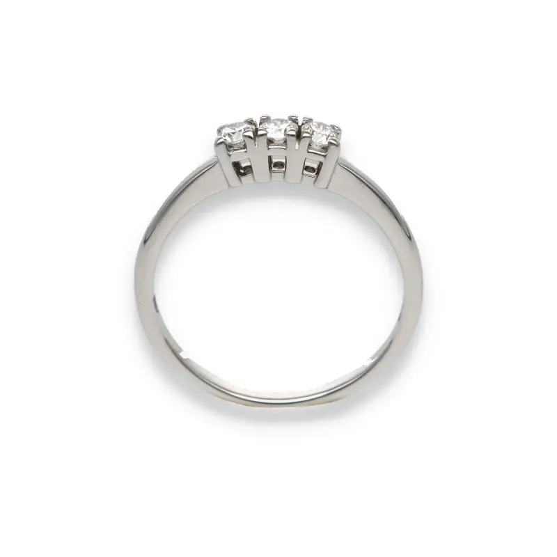 Trilogy oro bianco e diamanti miniatura 2