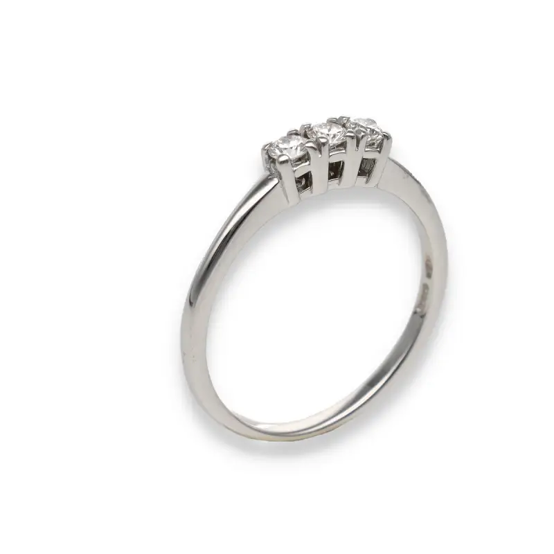 Trilogy oro bianco e diamanti miniatura 3