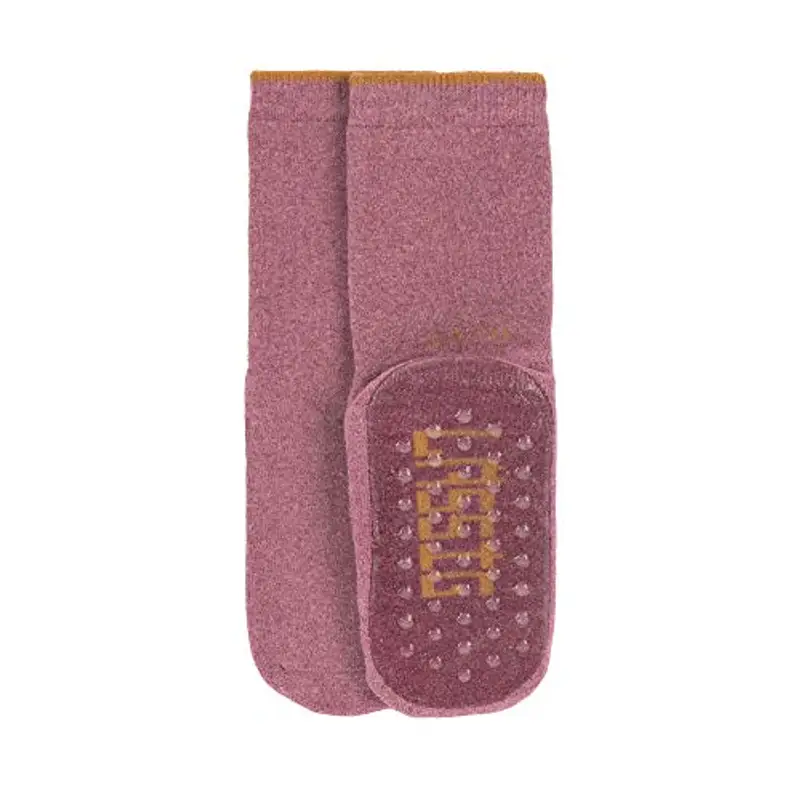 LÄSSIG Calzini antiscivolo unisex per bambini Set di 2/ Palissandro Taglia 23 miniatura 2