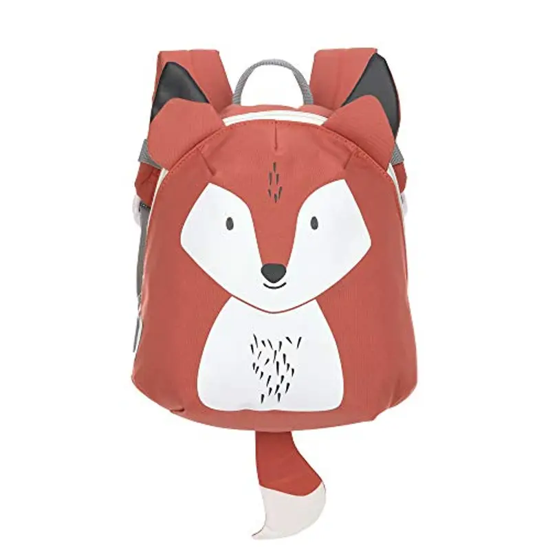 Lässig Piccolo zaino per bambini per la scuola materna con cinturino da 2 anni, 20 x 9 x 24 cm, 3,5 L, Rosso (Fox)