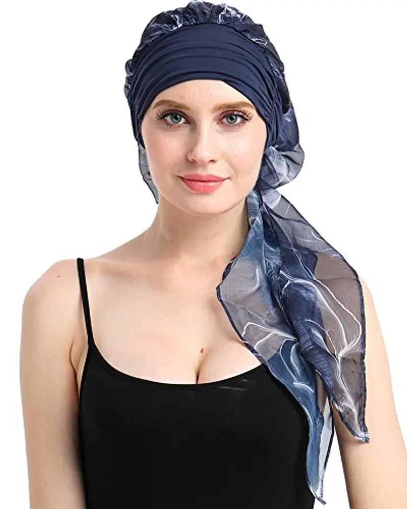 la chemio Cappello Beanie Sciarpa bambù Turbante Copricapo per Il Tessuto Leggero Senza Problemi