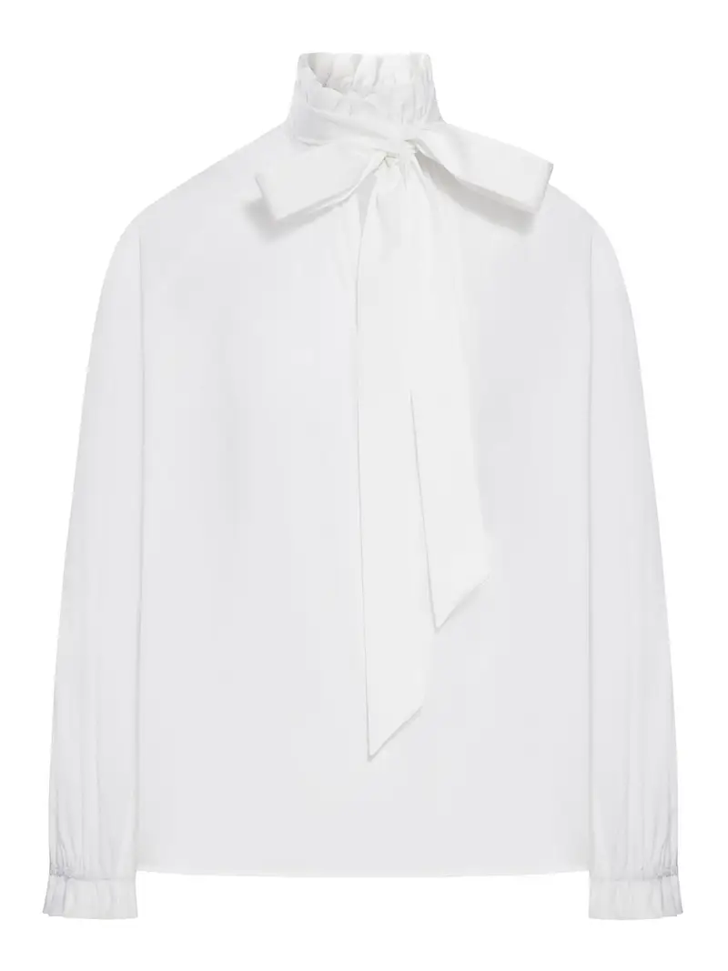 Cerere Poplin Blouse Bianco