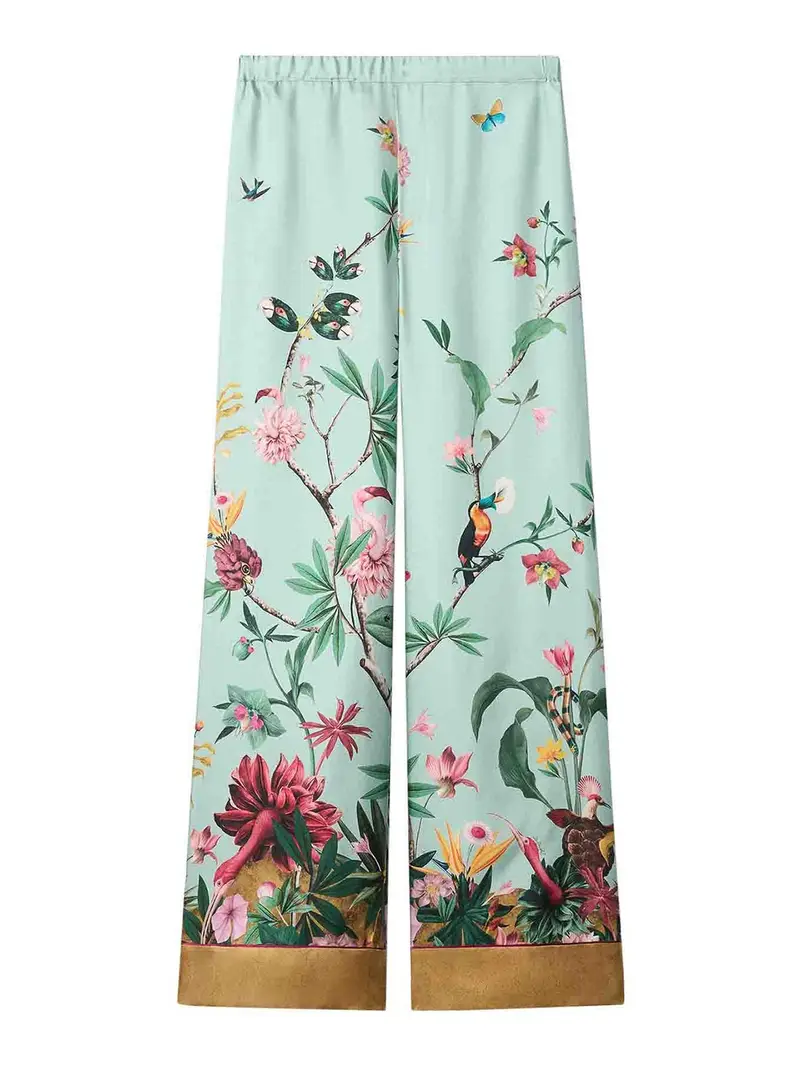 Pantaloni Con Profili A Contrasto Multicolore