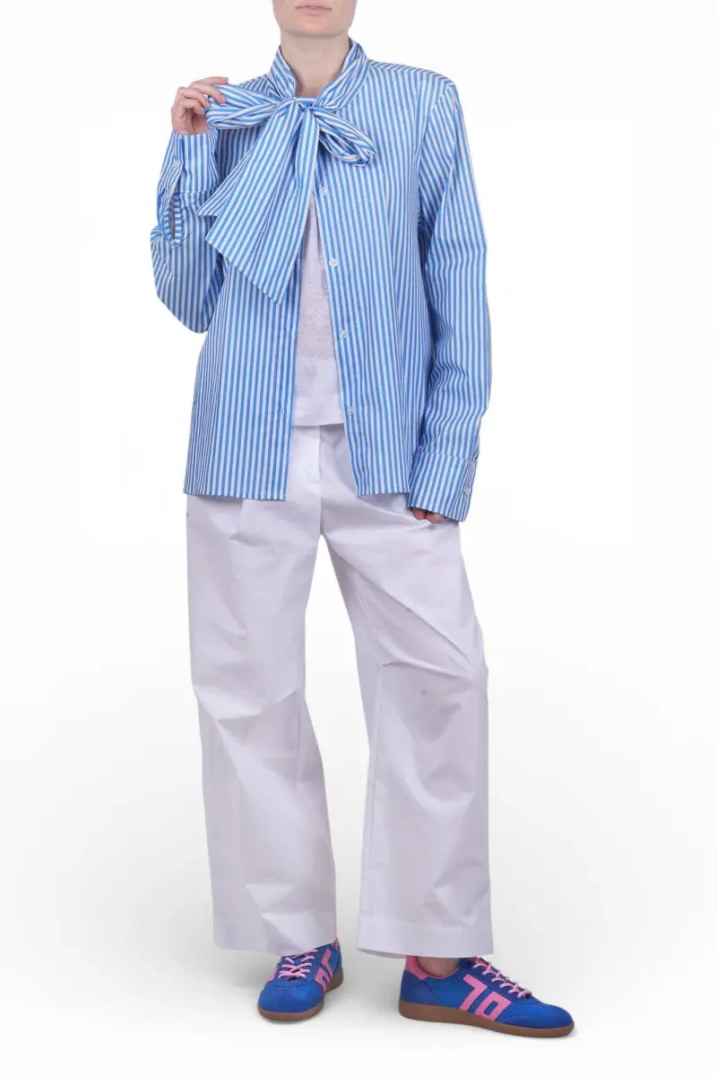 Camicia - 471200 - Bianco/Azzurro miniatura 2