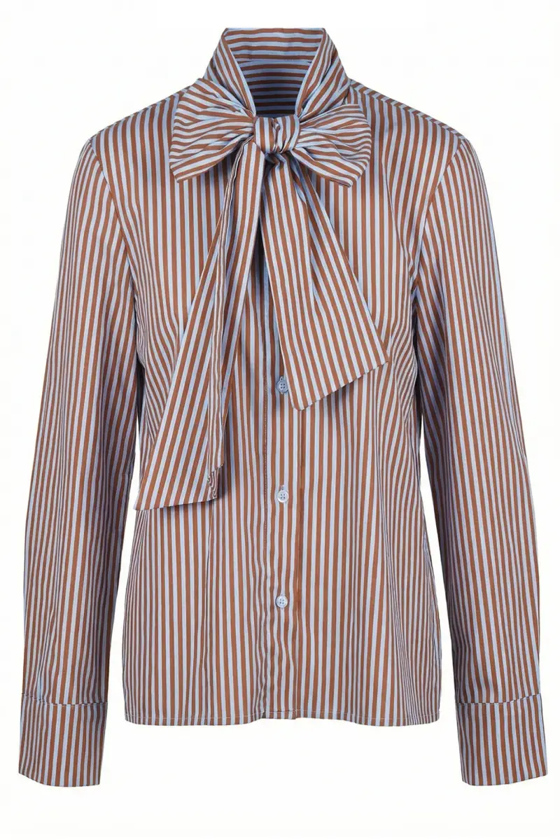 Camicia - 471200 - Celeste/Marrone