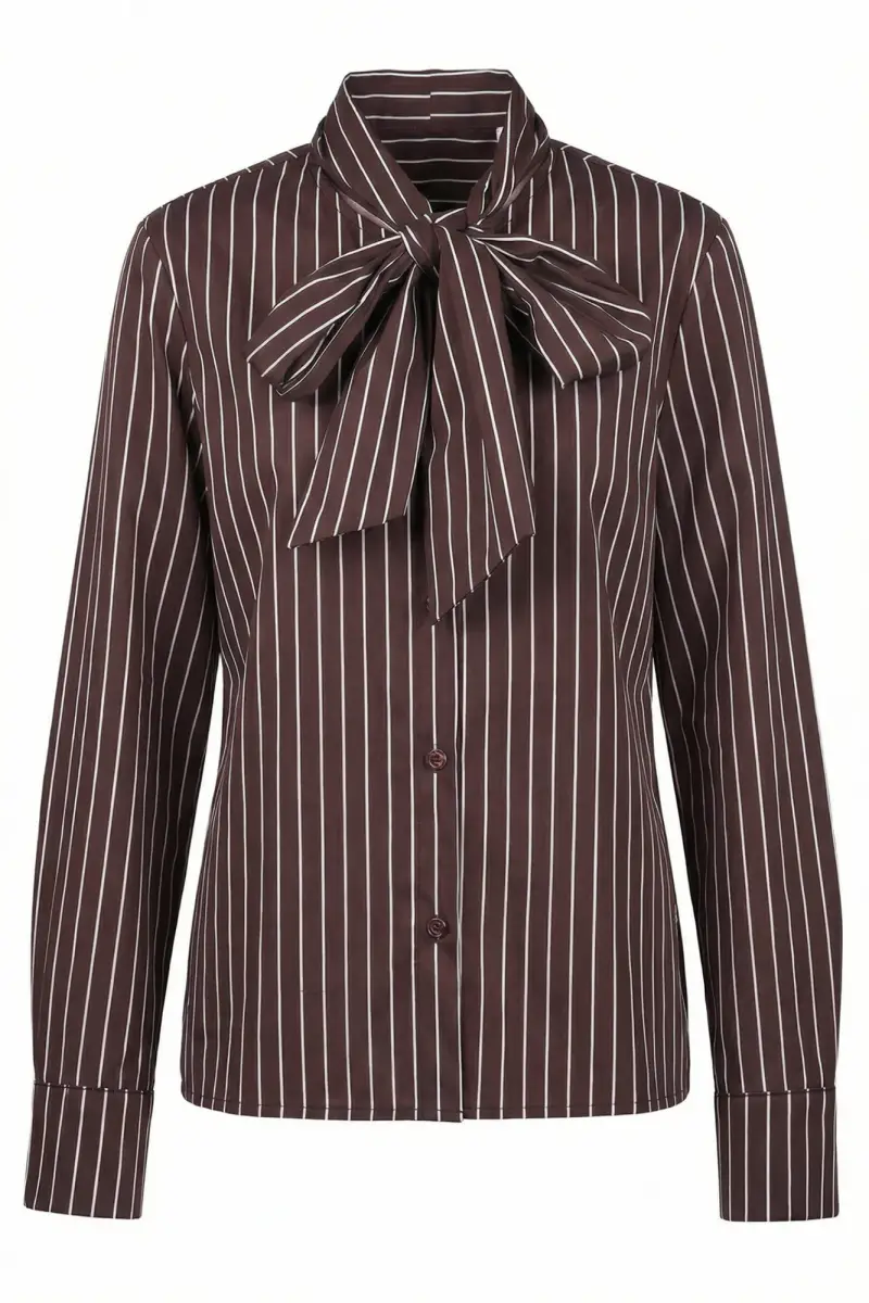 Camicia - 471200 - Moka/Bianco