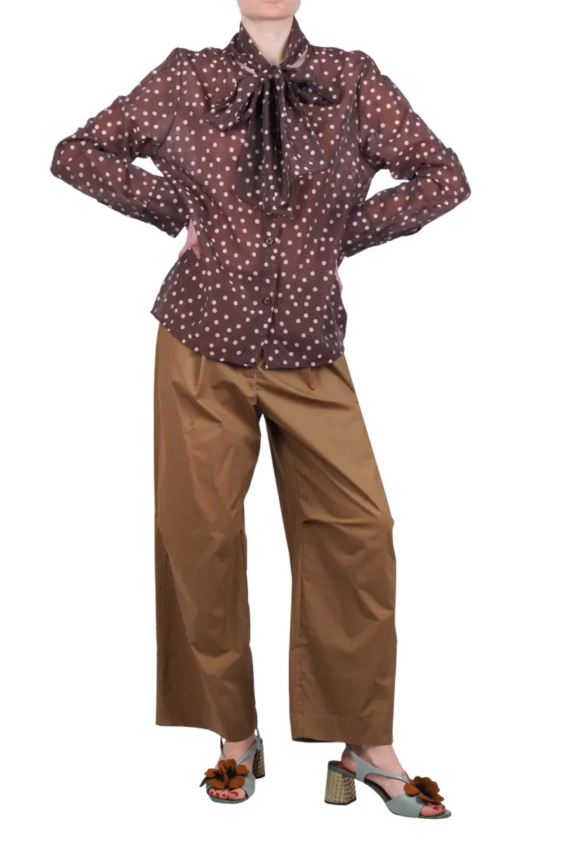 Camicia - 471206 - Bianco/Marrone miniatura 2