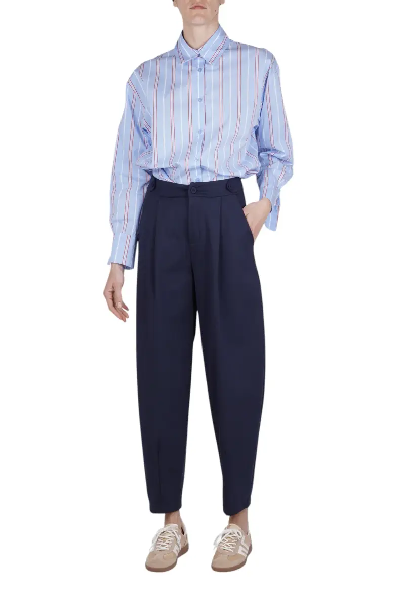 Camicia - 471221 - Celeste/Rosso miniatura 2