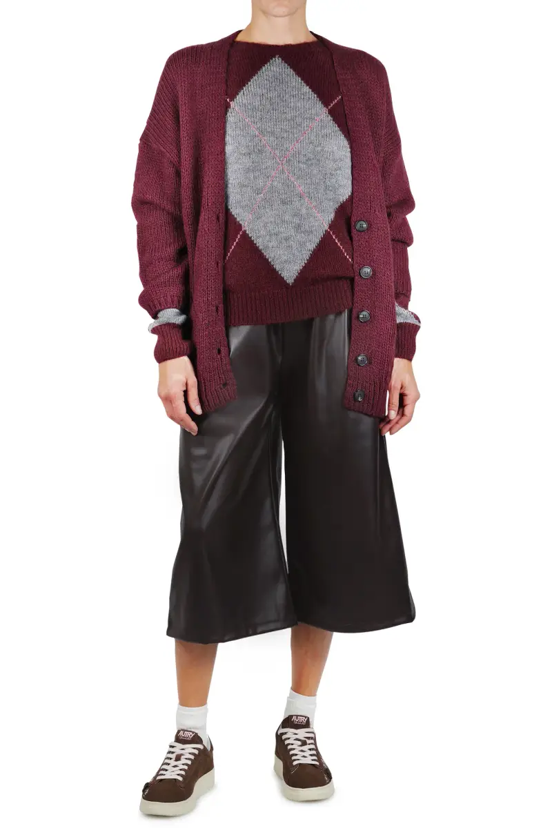 Cardigan - 461455 - Prugna miniatura 2