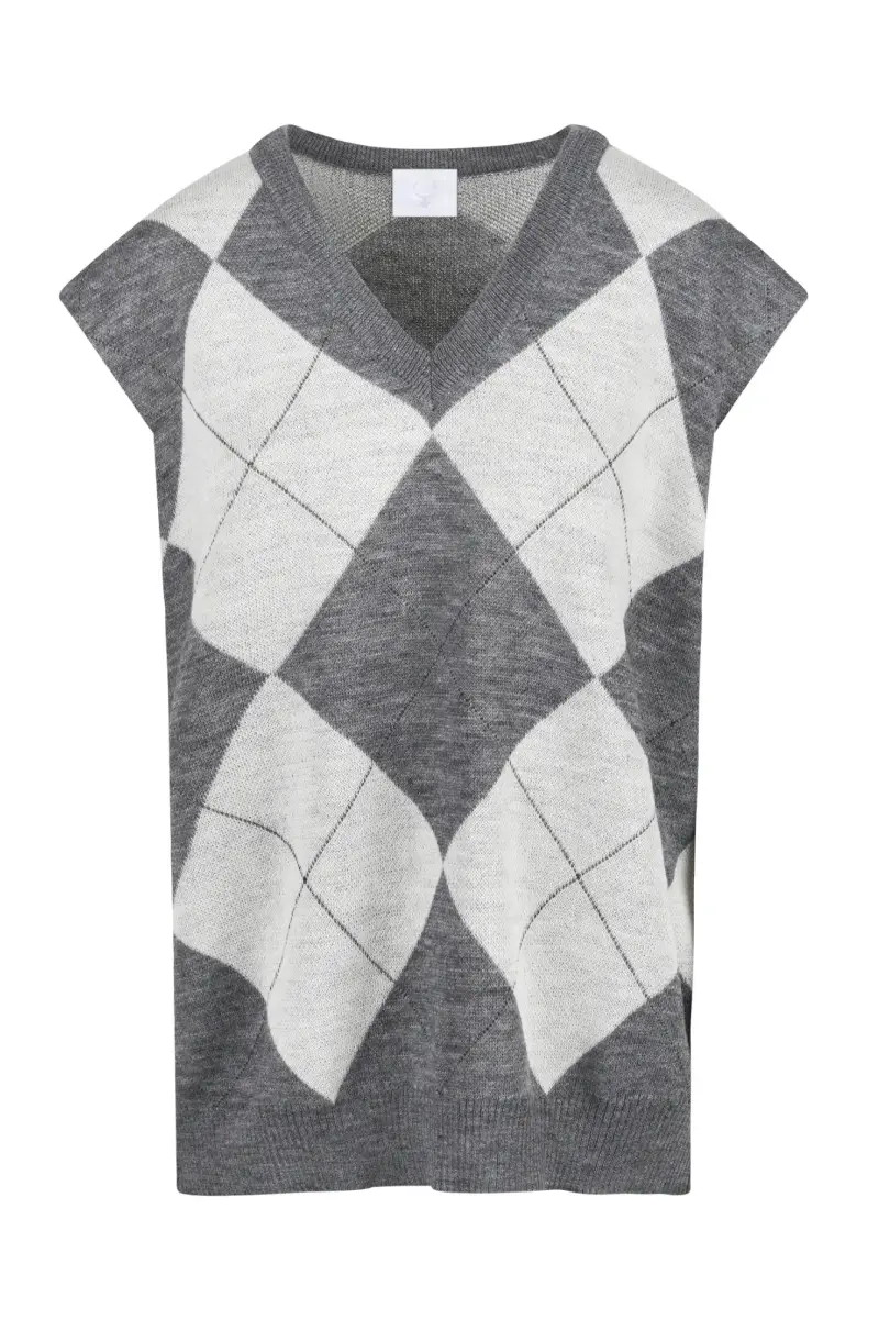 Gilet - 461396 - Latte/Grigio