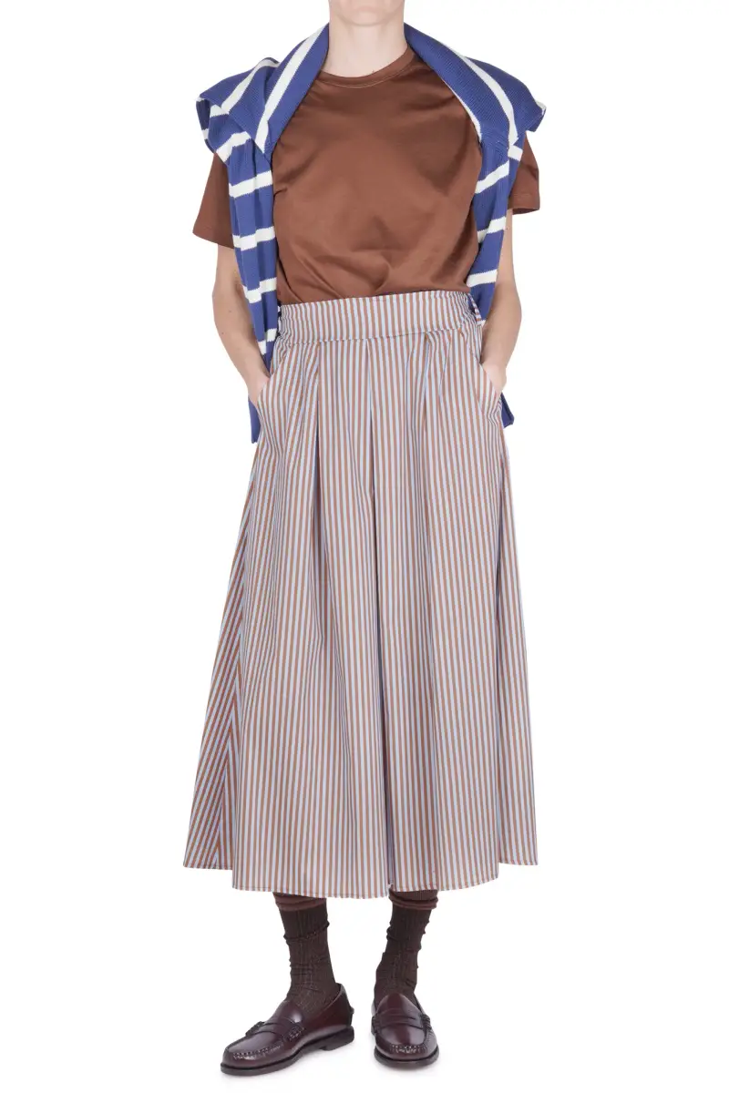 Gonna - 471209 - Celeste/Marrone miniatura 2