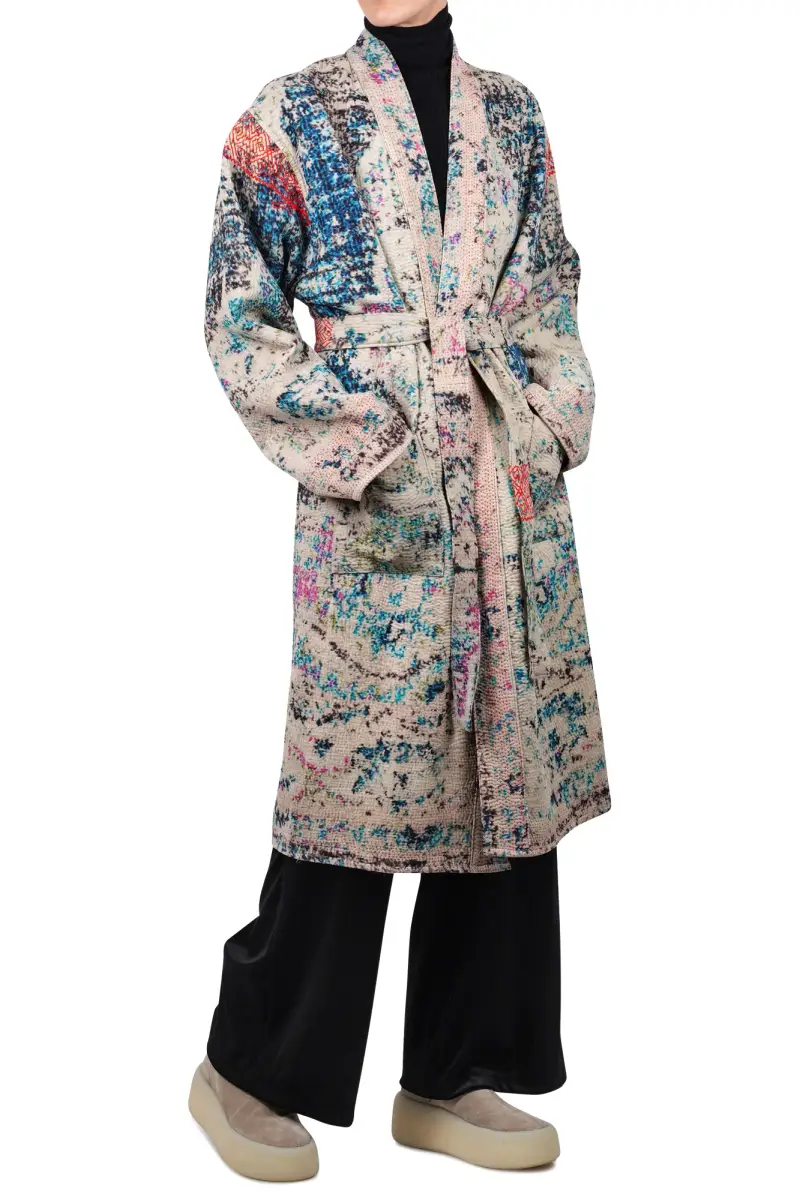 Kimono - 470161 - Grigio/Petrolio miniatura 2