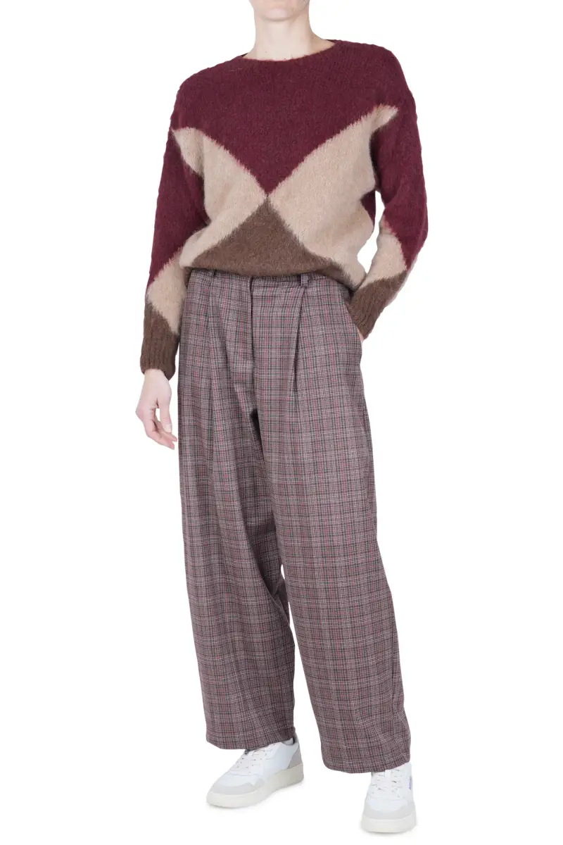 Pantalone - 461751 - Fantasia Marrone miniatura 2