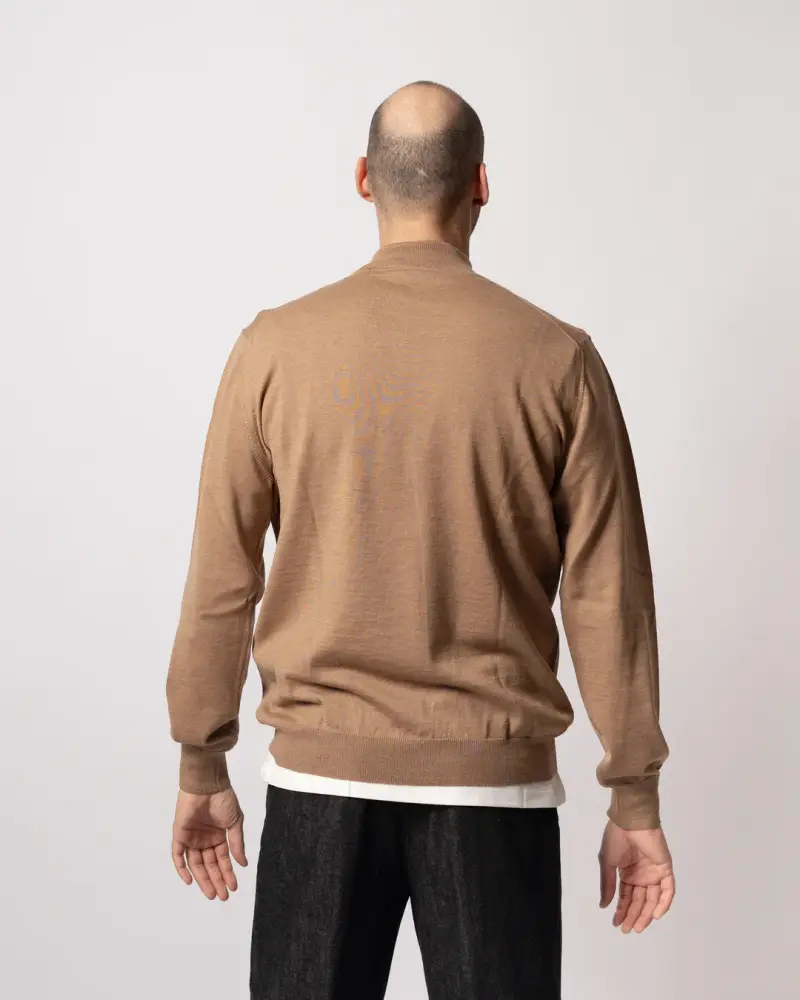 Lupetto Merinos Cammello Beige miniatura 3