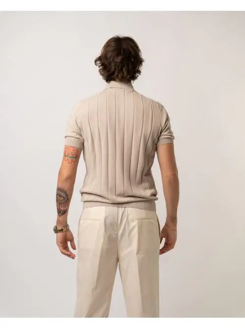 LA FILIERA Cardigan Beige 2312023 miniatura 3