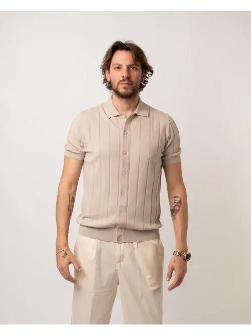 LA FILIERA Cardigan Beige 2312023