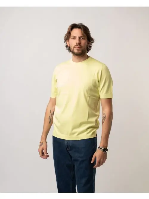 t-shirt crepe lime Giallo miniatura 2