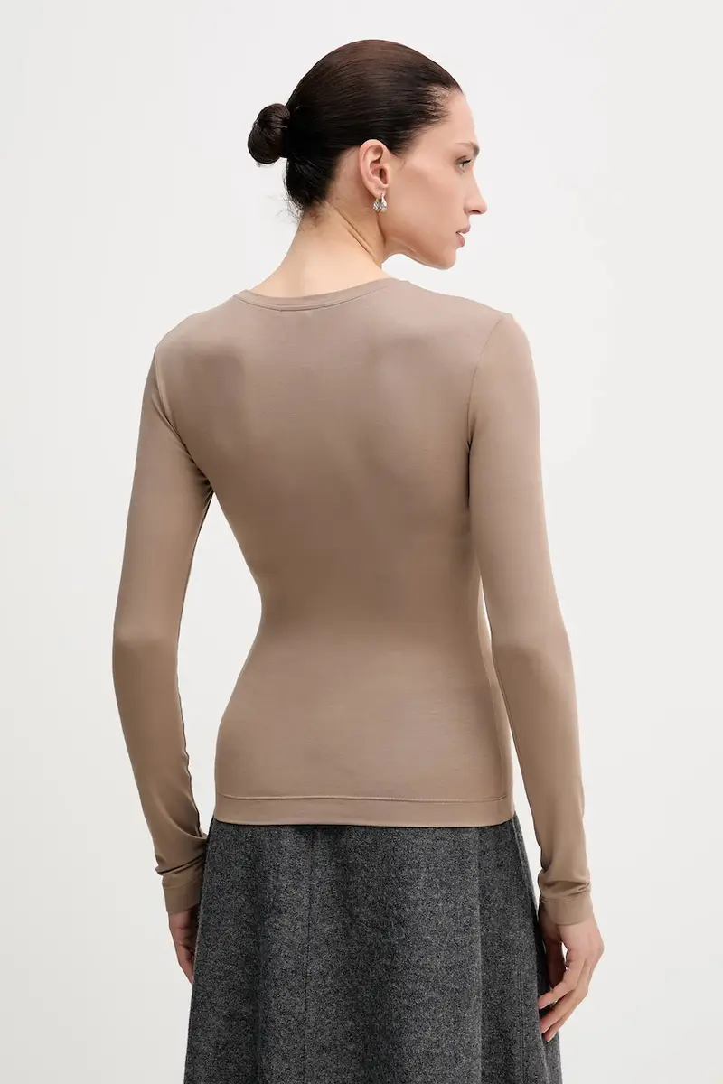 camicia a maniche lunghe MILO donna colore grigio LM.MILO Beige miniatura 3