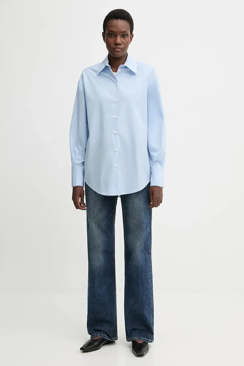 camicia in cotone ZENITH Blu miniatura 2