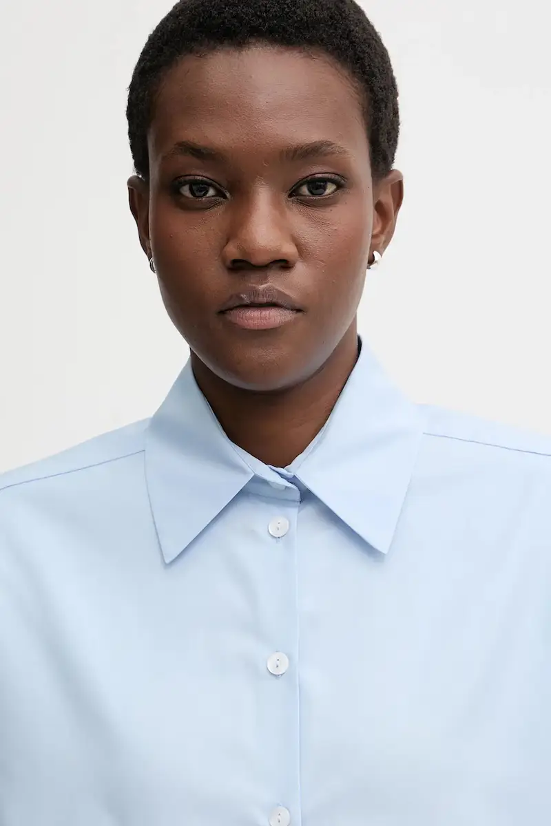 camicia in cotone ZENITH Blu miniatura 4